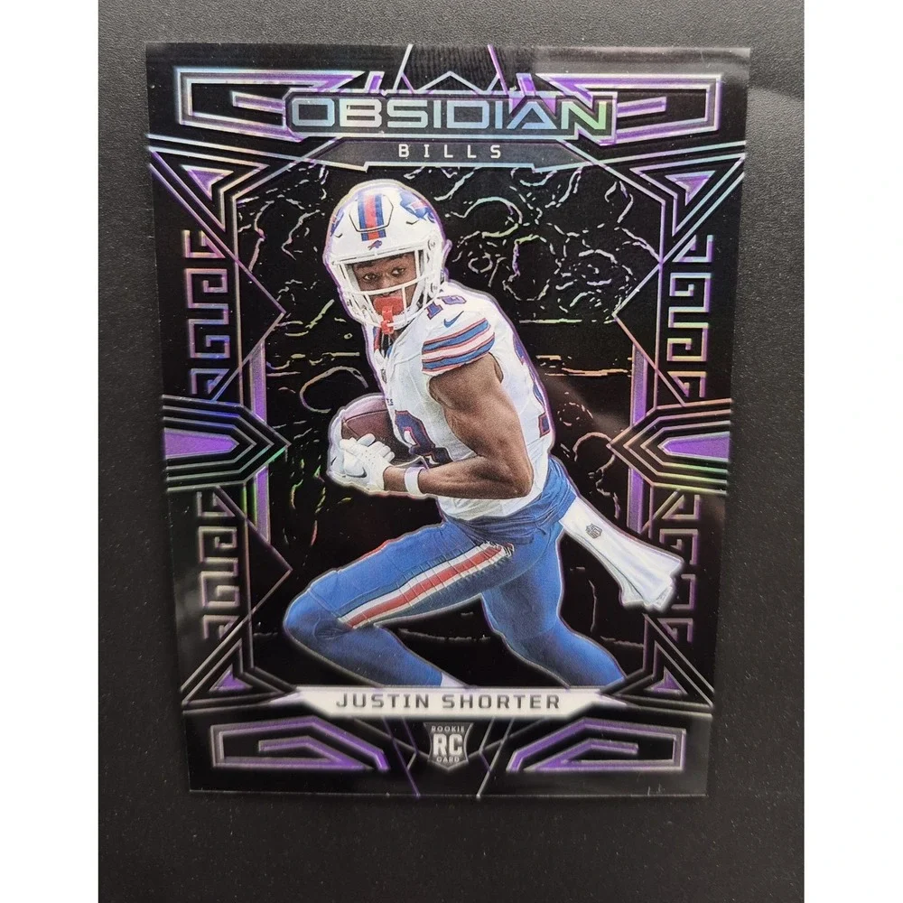 2023 Panini Obsidian Justin Shorter #110 Purple Electric Etch /75 Buffalo Bills